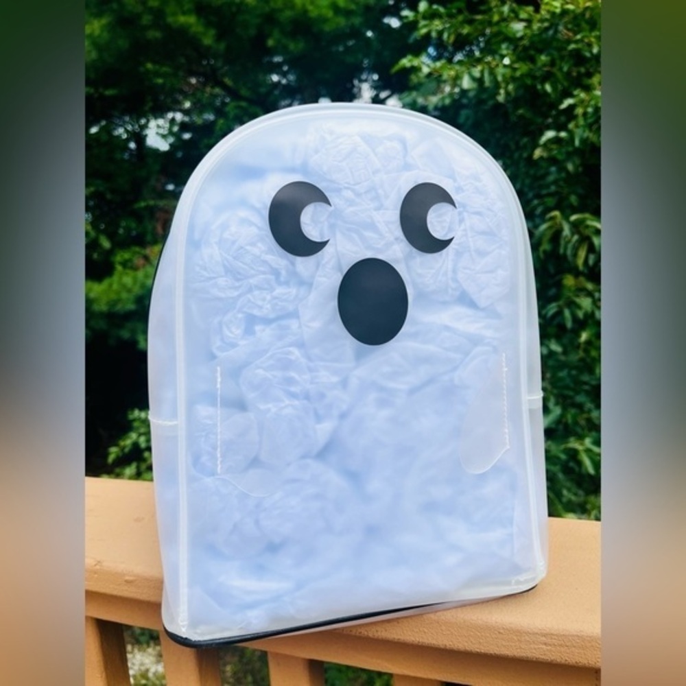 Clear Ghost Backpack Transparent Halloween Bag Cu… - image 2
